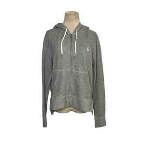 Polo Ralph Lauren gray long sleeves full zip hoodie jacket size Medium